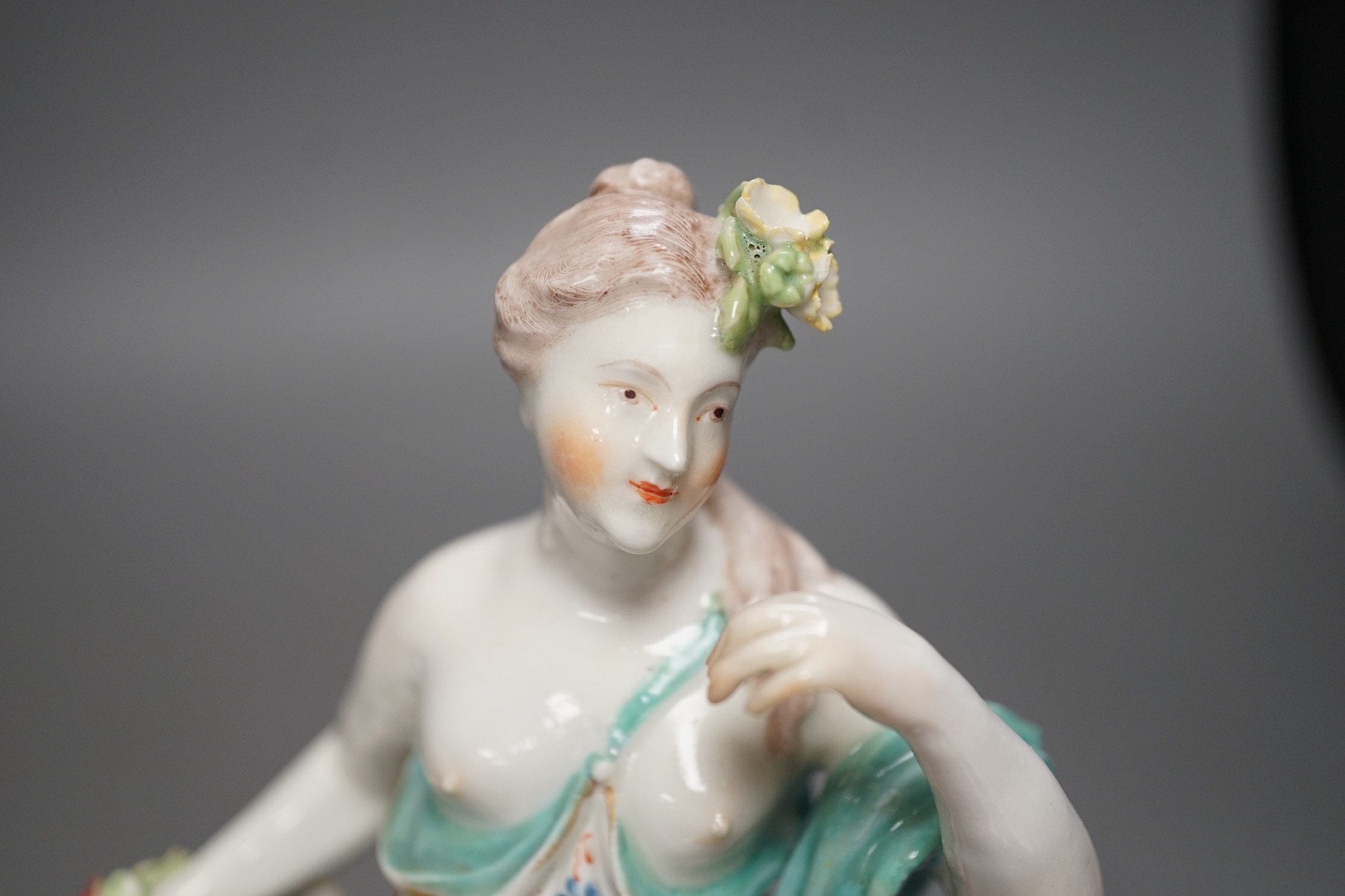 A Derby group emblematic of Spring, c.1770, 23cm high